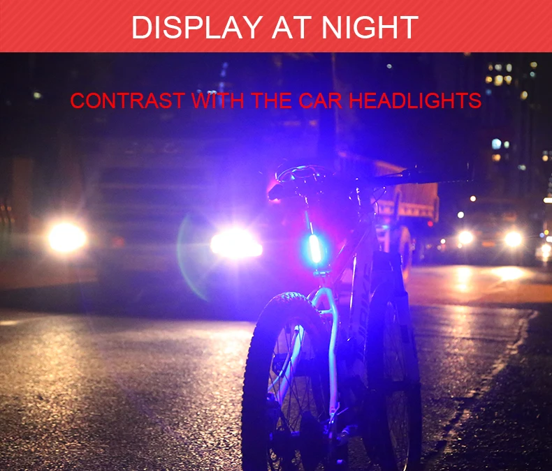 Top INBIKE Waterproof Bicycle Taillight Bike Light Bike Accessories bisiklet aksesuar Riding Rear light Led USB Chargeable MTB Bike 1