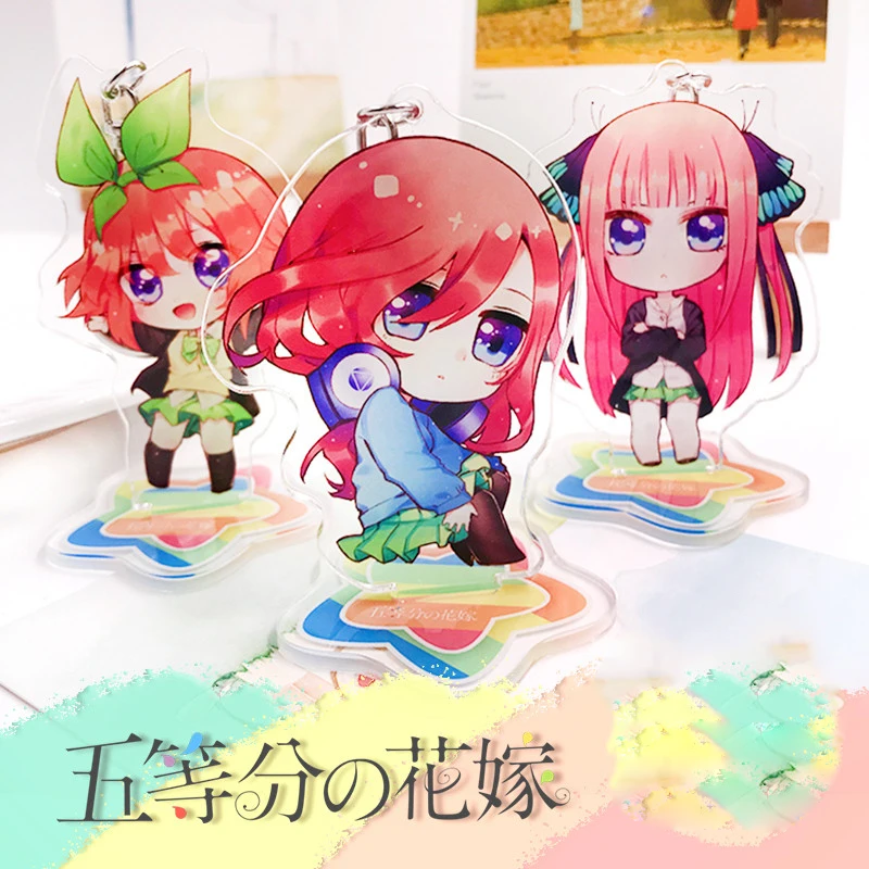 Аниме Quintuplets Go-Toubun no Hanayome Nakano Miku Косплей стенд рисунок акрил брелок Подвеска для ключей новый