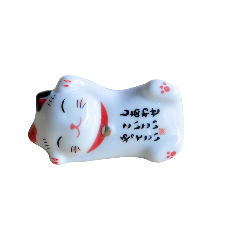 Милый счастливый кот палочки для еды держатель японские керамические палочки для еды уход керамические счастливый кот домашний отель керамические s