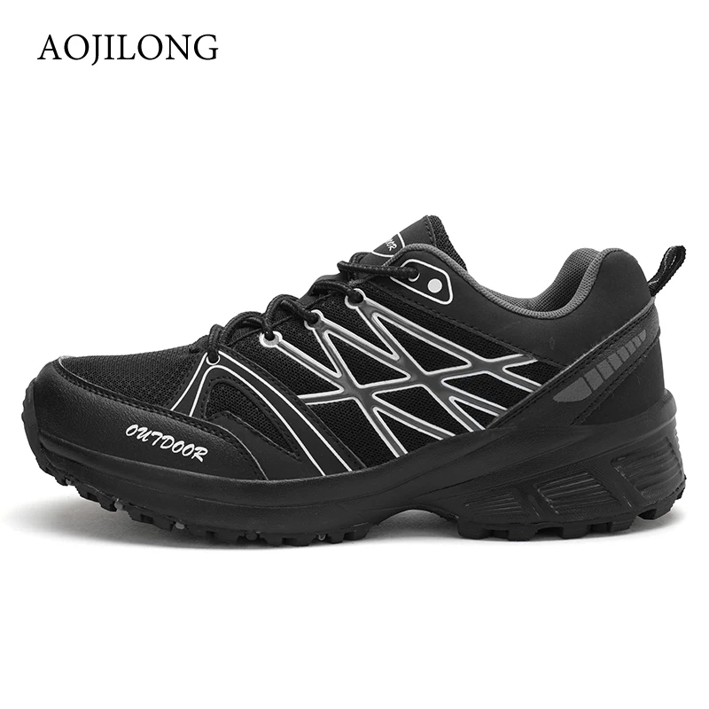 MANLI New Outdoor Men's Hiking Shoes Men Running Shoes Walking Sneakers Comfortable Athletic Men For Sport Trail Shoes