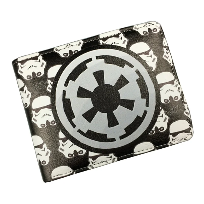 

Bioworld Star Wars Men Short Wallet Cartoon Anime StarWar Movie Hero Purse Dollar Bags Casual Leather Wallets Free Shipping