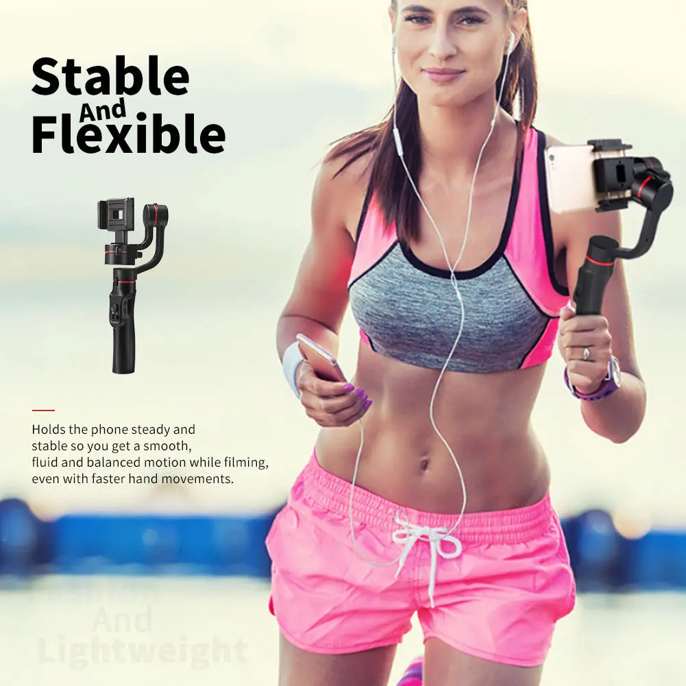 

S5 Handheld Gimbal Stabilizer Portable For Action Camera Smartphone Digital Photography LCC77