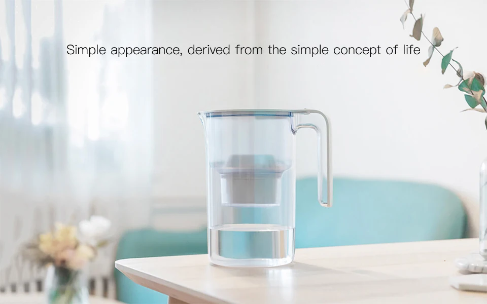 Xiaomi Mijia фильтр чайник многократная эффективная фильтрация как материал без натрия фильтр для воды для дома светодиодный светильник напоминание