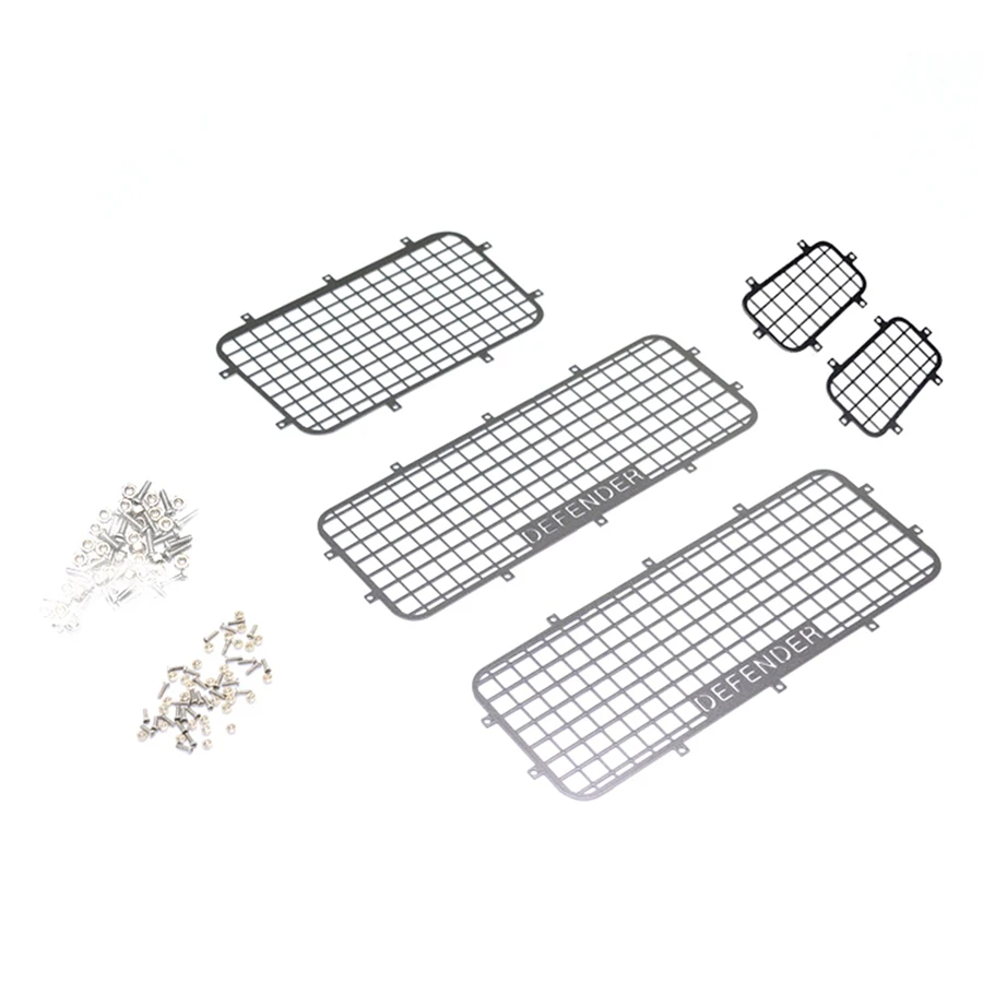 Metal Windows Guard Hardware For Traxxas TRX-4 RC Car Crawler Defender RC Model