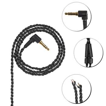 

FDBRO 2019 New Headphone Upgrade Wire 3.5mm DIY MMCX 2PIN IM A2DC IE80 Repair Replacement Earphone Cable Silver Plated Wire