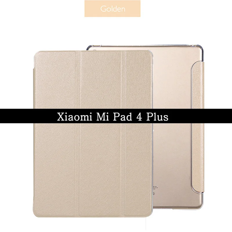 Ультратонкий чехол из искусственной кожи для Xiaomi Mi Pad 4 Plus 10,1 с откидной подставкой, умный чехол для Xiaomi Mi Pad4 Plus, чехол с функцией автоматического пробуждения и сна - Цвет: Xiaomi Mi Pad 4 Plus