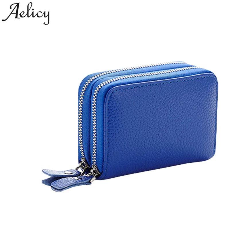 Aelicy, женская кожаная безопасная вместительная милая сумка для девочек, кошелек на двойной молнии, дизайнерский, Прямая поставка,, высококачественный кошелек
