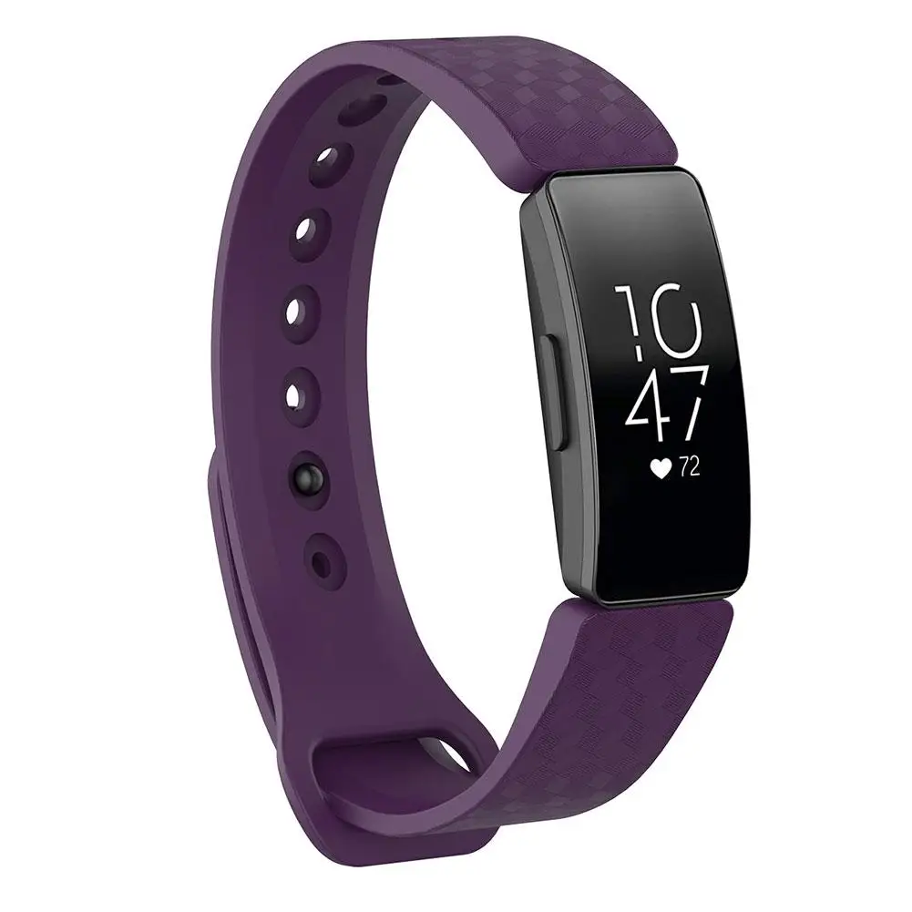 

Bracelet 3D Texture Soft Silicone Sport Wristband Watch Strap for Fitbit Inspire Wrist Strap watch Strap