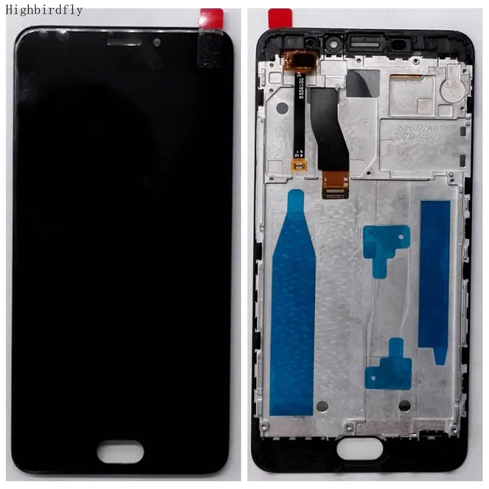 Highbirdfly для Meizu M5 Note M621H M621Q M621M ЖК-экран с сенсорным стеклом дигитайзер Рамка в сборе