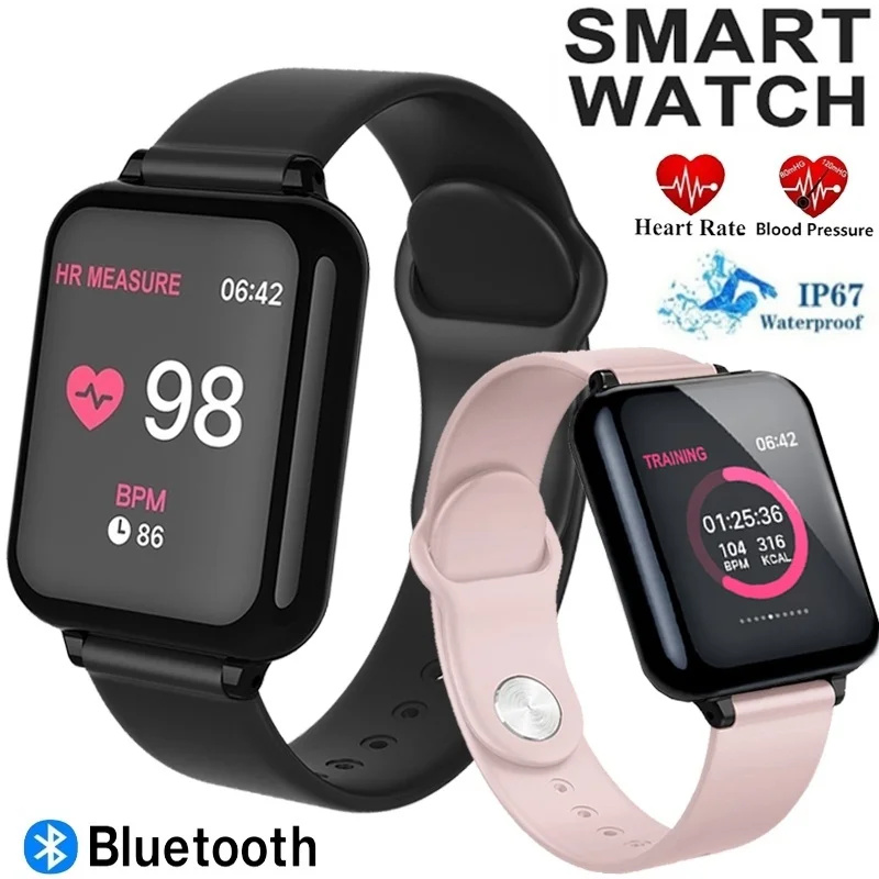 

Bluetooth Smart Watch with Heart Rate Blood Pressure Monitor Smartwatch Sport Activity Fitness Tracker Wearable Smart Bracelet