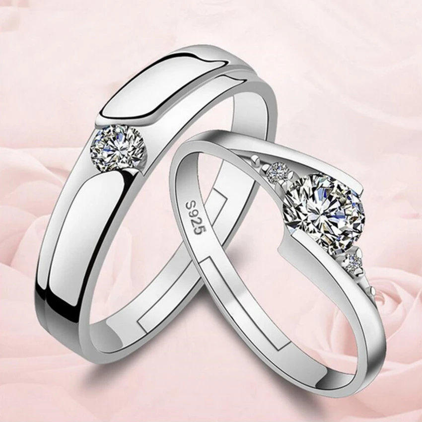 NEHZY Ultra-flash crystal couple ring tenderness ring fashion jewelry ring to send his girlfriend to send his wife