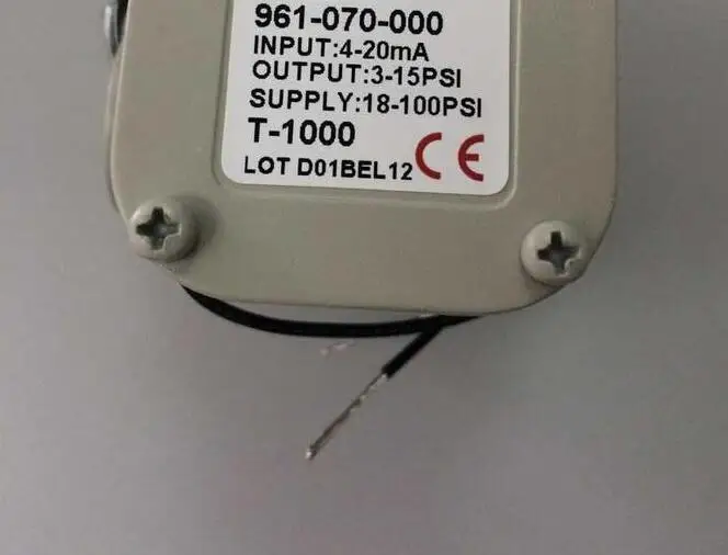 Marsh Bellofram тип 1000 преобразователь 961-070-000 4-20mA NPT1/4 3 ~ 15PSI | Обустройство дома