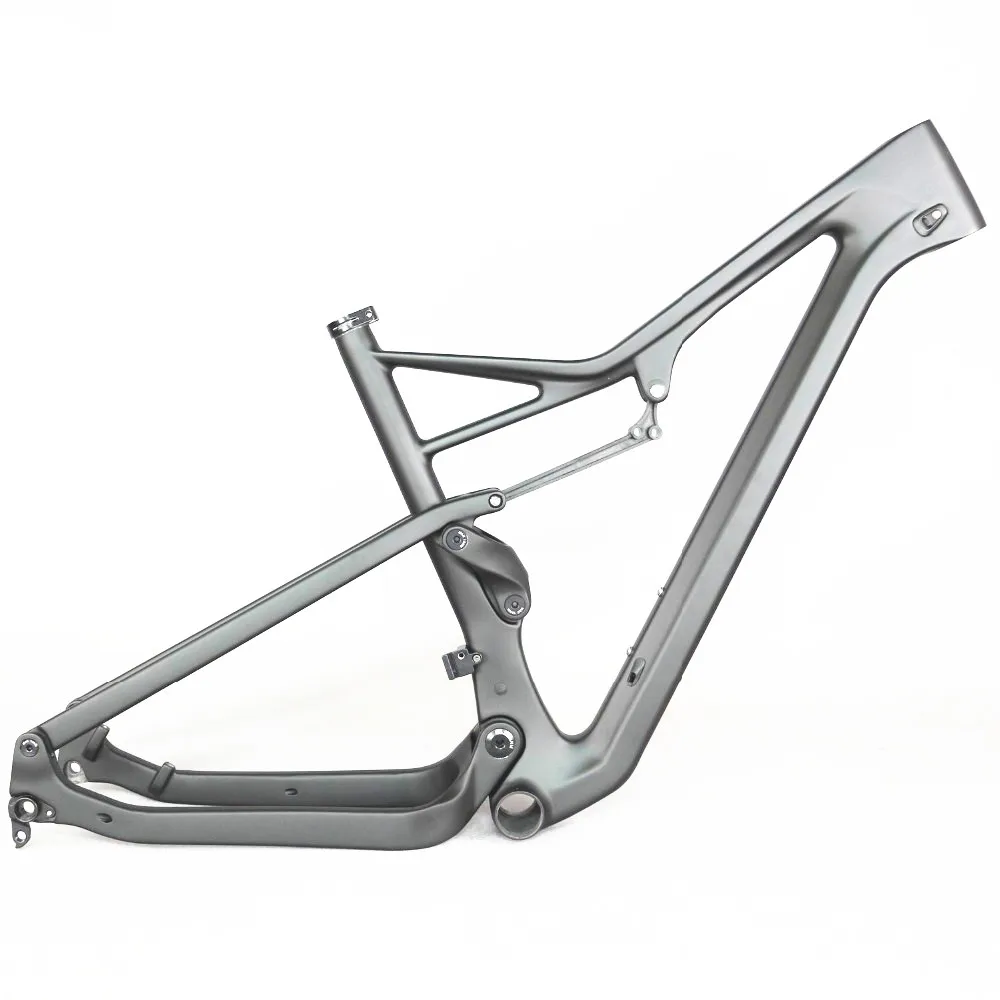 Белый FSR Enduro 29er XC полная Треугольная рама подвески горного велосипеда рамка Кросс Кантри 27,5 набор рамок для горных велосипедов thru axle Boost 148*12 - Цвет: Белый