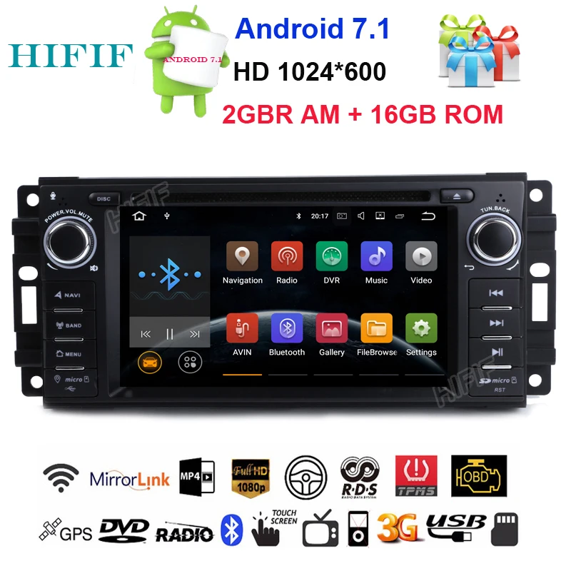Best HIFIF Android 7.1Car Player for CHRYSLER JEEP DODGE Liberty 300M PT Cruiser Sebring Sedan Sebring convertible Concorde Stratus 0 Best HIFIF Android 7.1Car Player for CHRYSLER JEEP DODGE Liberty 300M PT Cruiser Sebring Sedan Sebring convertible Concorde Stratus 0