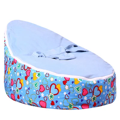 Levmoon средний синий Lover Bean Bag стул детская кровать для сна портативный складной детский диван Zac без наполнителя - Цвет: T11
