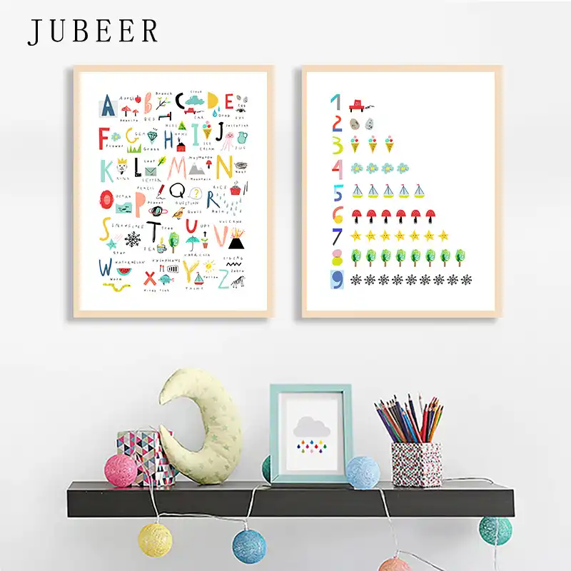 alphabet decoration for nursery