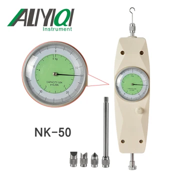 

NK-50N analog force gauge push and pull testing meter 50N/5Kgdynamometer