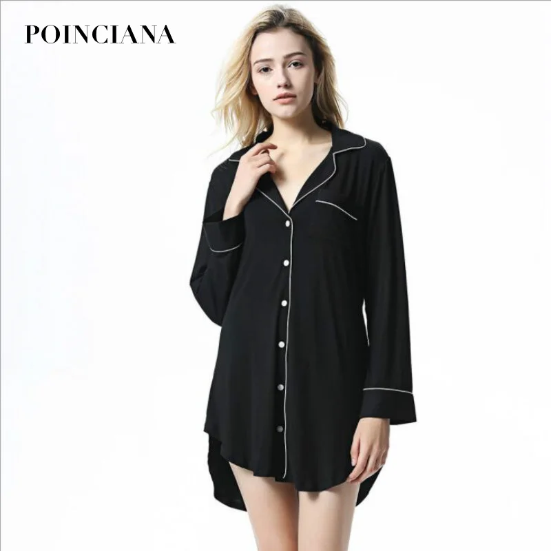 Ночные рубашки домашний костюм женский bielizna do spani peignoir для сна Пряная Пижама для женщин Peignoirs ropa dormir mujer - Цвет: black