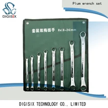 Двойной гаечный ключ автомобильные ремонтные Инструменты Набор глаз 8 шт 55# сталь
