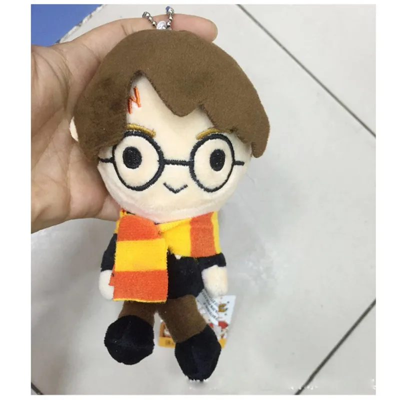 2017 New Harry Potter Plush Pendants Toys Dolls Lovely Malfoy Hermione Dobby Owl Hedwig Key Bag Pendants Dolls 6pcslot 10-12cm (4)
