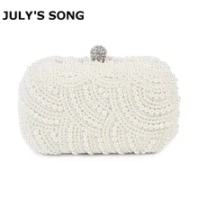 Ручная работа, двусторонняя вечерняя сумочка, украшенная бисером и жемчугом, Свадебная вечеринка, стразы, кошелек, клатч, сумка для банкета, вечерние сумки с белым жемчугом