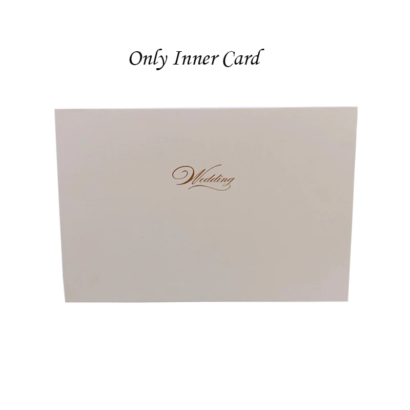 1 шт. элегантная Роскошная Цветочная облачная лазерная резка, для свадьбы, пригласительные открытки, бумага, подгоняемый детский душ, свадебные украшения, вечерние принадлежности - Цвет: Only Inner Card