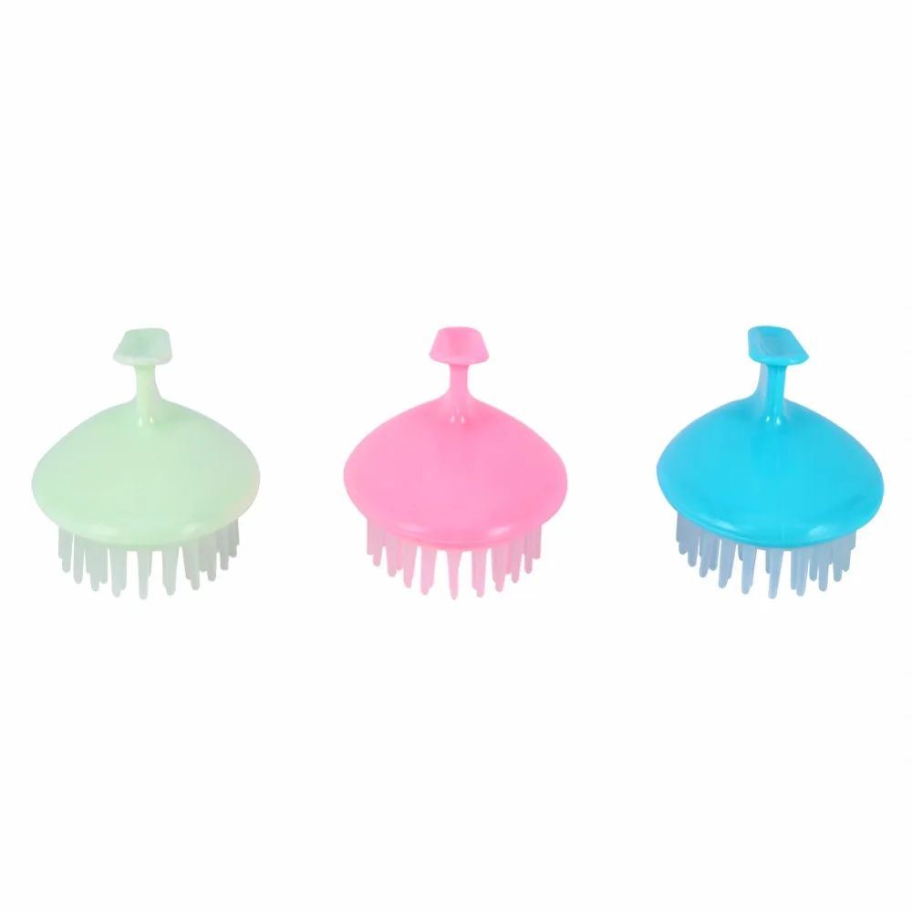 Professional Shampoo Scalp Massager Shower Bathing Washing Clean Massage Brush Comb Body Head Hair Scrubber Hand Massage Tool