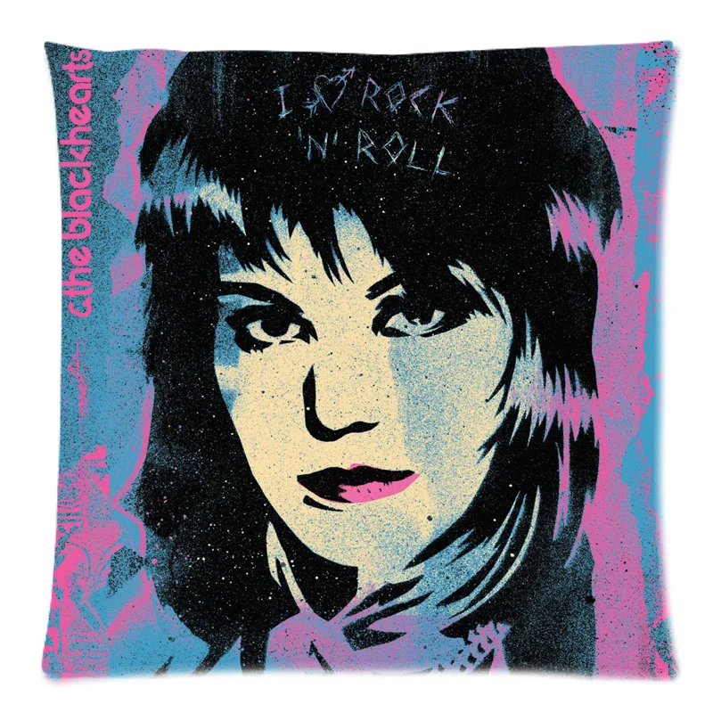 Joan Jett Decorative Cotton Line Cushion Cover Square Safa Throw Pillow Case DIY Custom 45X45CM | Дом и сад
