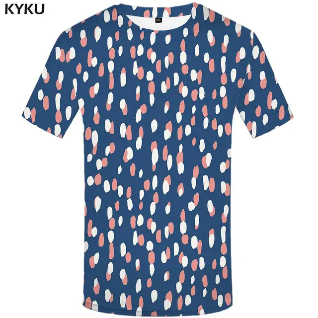 KYKU World Map T shirts Men Vintage T shirt 3d Sailboat Tshirt Homme Geometric Print Tshirts Casual Short Sleeve New Rock Man 3d t shirt 12