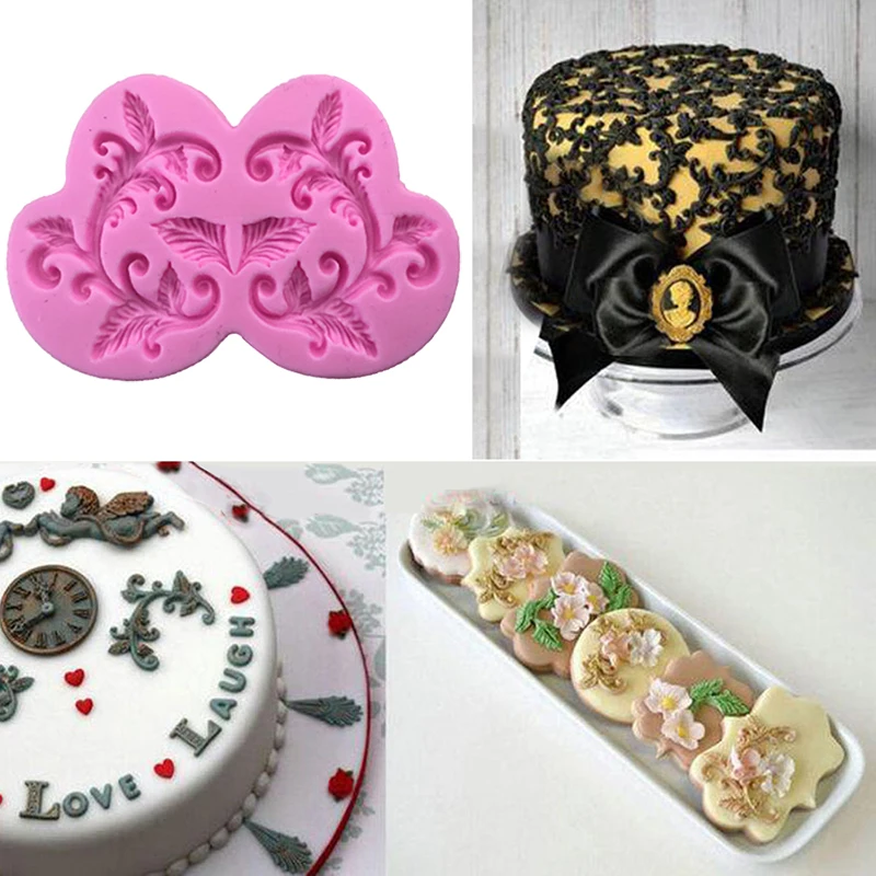 

DIY Baking Moulds Flower Lace Silicone Cake Mold Sugar Craft Fondant Silicone Confeitaria Cake Tool Chocolate Pochoir YL898842