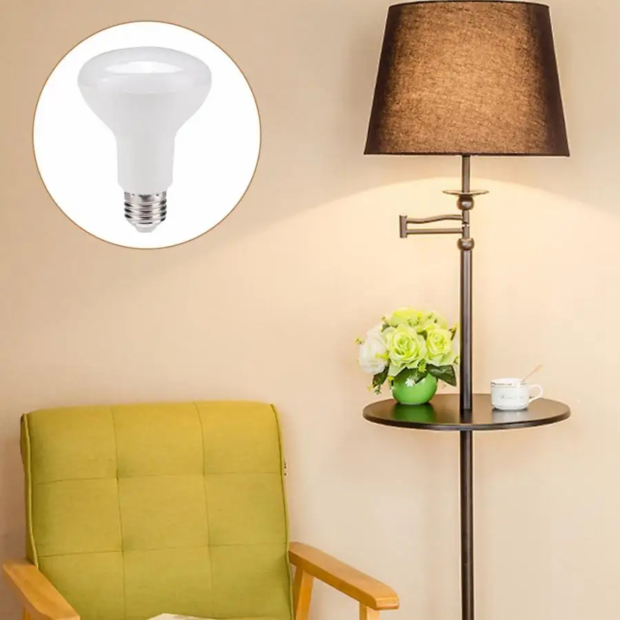 

LED Energy-saving Bulbs Bedroom Night Lamp R80 White Light E27 12W 160-250V AC LED Bulb