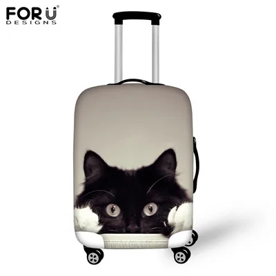 FORUDESIGNS/модные аксессуары для путешествий Эластичный Защитный чехол для багажа 18-30 дюймов чемодан чехол 3D сплошной цвет дождевик - Цвет: H666