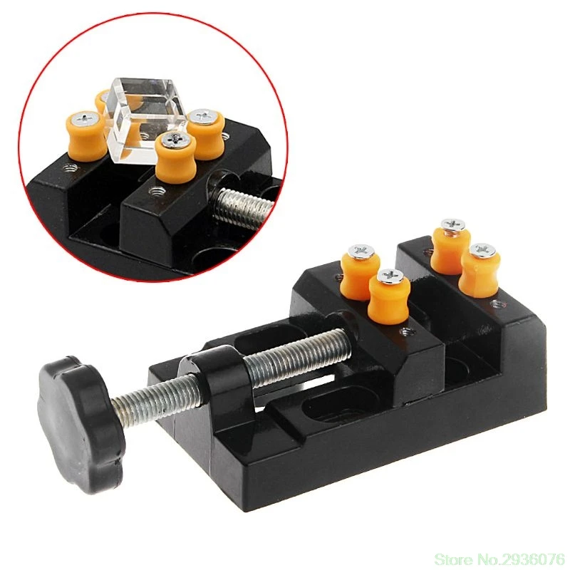 Mini Carving Bench Clamp Drill Press Vice Hand Micro Clip Flat DIY Tools