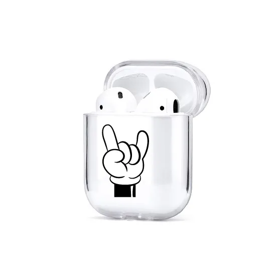 Bluetooth беспроводной чехол для наушников для Apple iPhone зарядная коробка для AirPods Pro Жесткий прозрачный защитный чехол Аксессуары - Цвет: 58