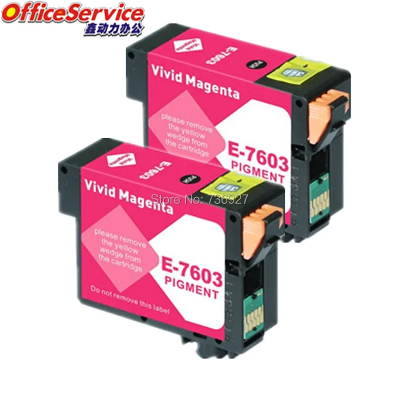 2 пурпурный T7603 совместимый картридж T7601 костюм для Epson SURECOLOR SC-P600 струйный принтер