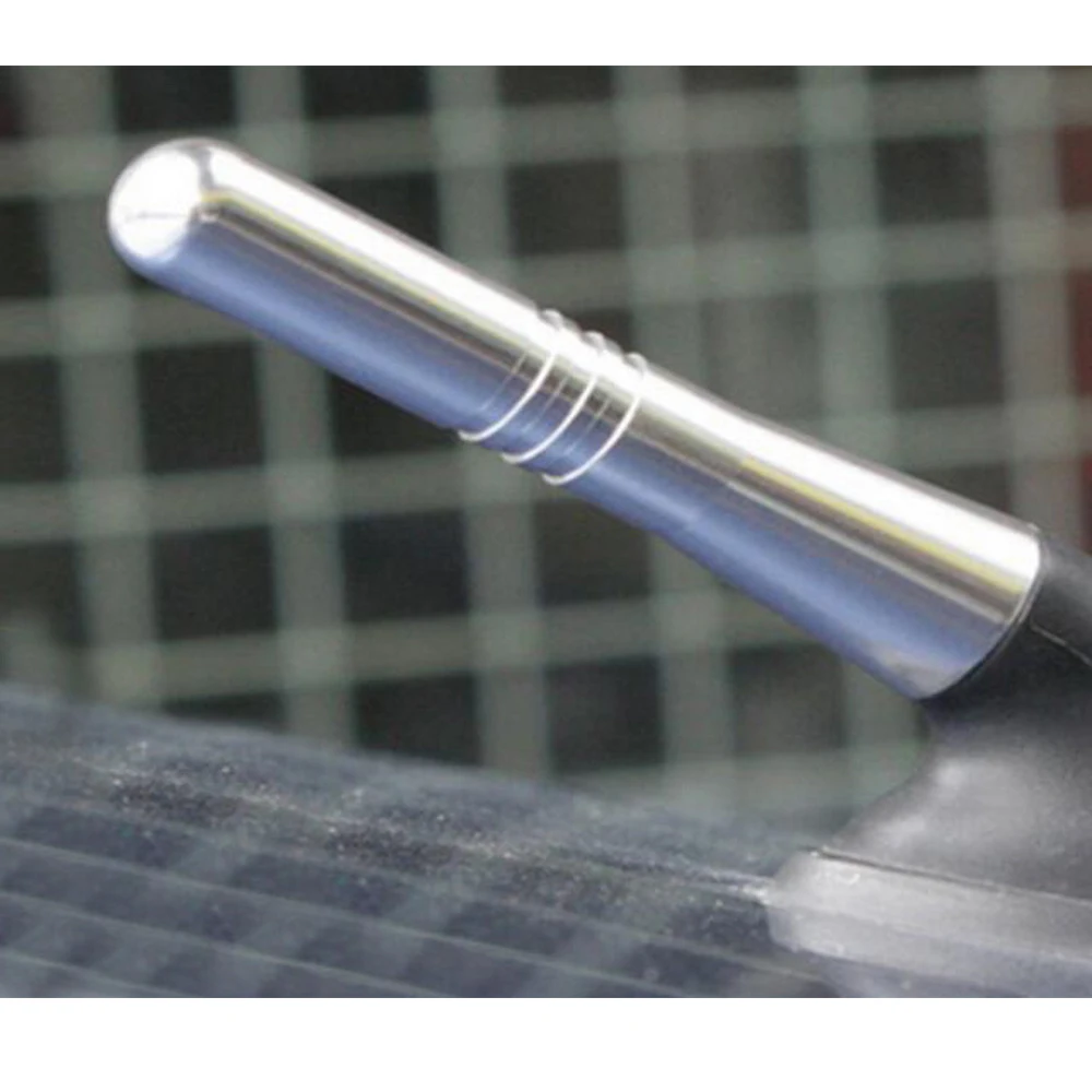 

For Ford C-MAX Edge Escape Explorer Fiesta Focus Fusion 2.4" 6cm Silver Black Car Styling Stubby Aerial Short Antenna