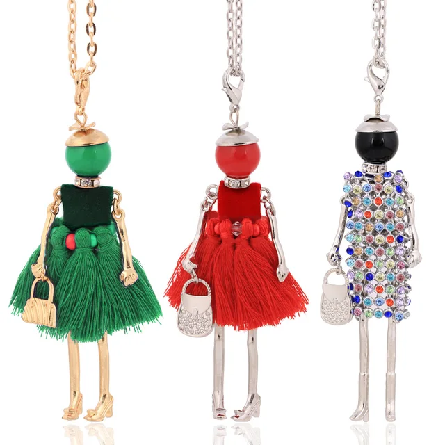 Colliers à la mode pour femmes, Long collier pour dames et chaînes pendentif, bijoux cadeaux 1