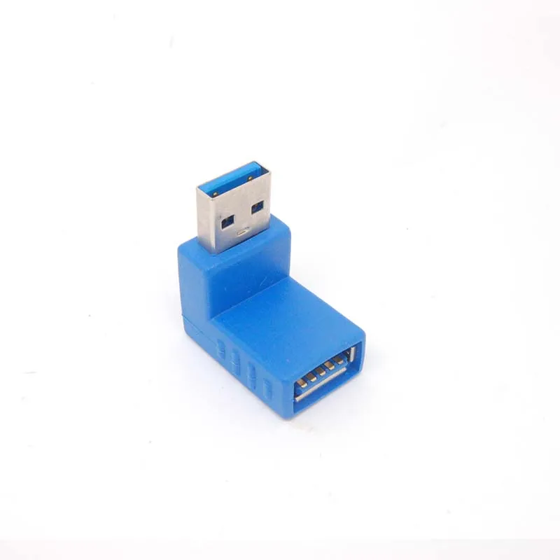 10 قطعة usb3.0 وذكر إلى أنثى تمديد كابل 90 درجة زاوية الحق قابس مهايئ