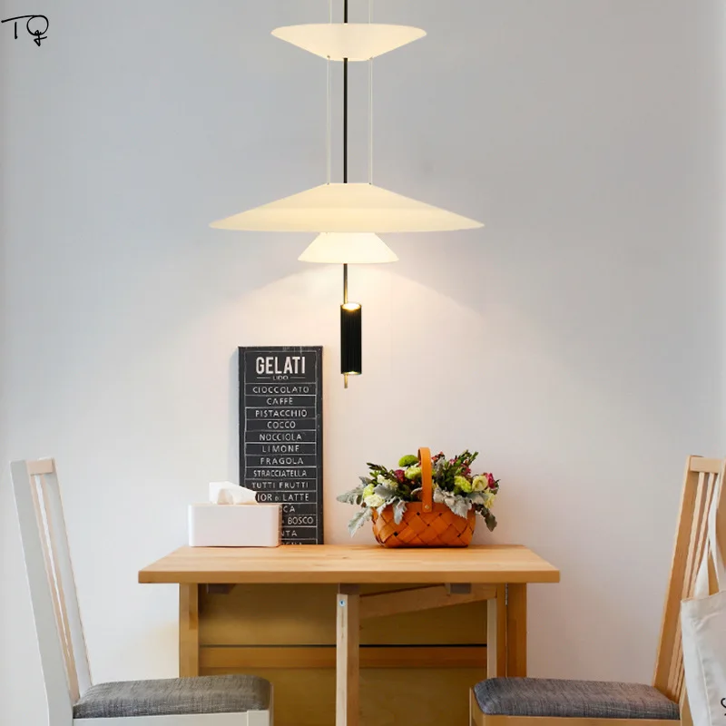  Modern Simple LED Pendant Lights Pyramid Cone Acrylic Individual Creative Bar Club Light Luxury Stu - 33030645729