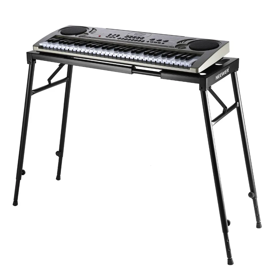 Neewer Collapsible Piano Keyboard Stand For 61 76 88 Key Keyboard With Adjustable Height And Adjustable Length Black Stand Alone Fire Alarm Keyboard Stand Pricestand For Picture Frame Aliexpress