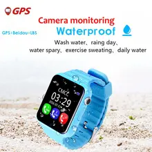 Kids Smart Watch V7K Security Anti lost GPS Tracker Waterproof Watch 1.54” Screen With Camera Kid SOS Emergency For IOS&Android