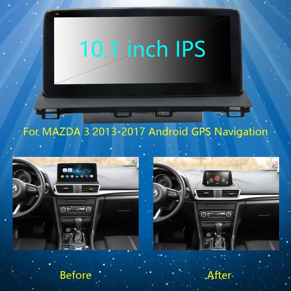 Clearance 10.25" IPS 8Core 4GB+64GB Android 9.0 Car Multimedia Player For Mazda 3 Mazda3 Axela 2014 2015 2016 2017 GPS Radio DSP CarPlay 1
