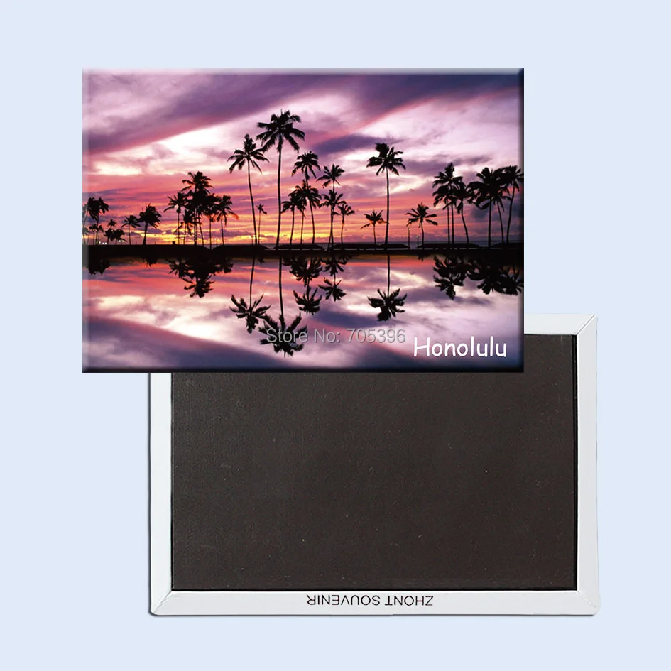 

Tourist Refrigerator Magnets 78*54mm,Honolulu USA Souvenir Fridge Magnets 20767