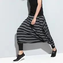 Летние модные мужские брюки в полоску, свободные штаны-шаровары, мужские брюки для ног, pantalones hombre cargo pantalon homme