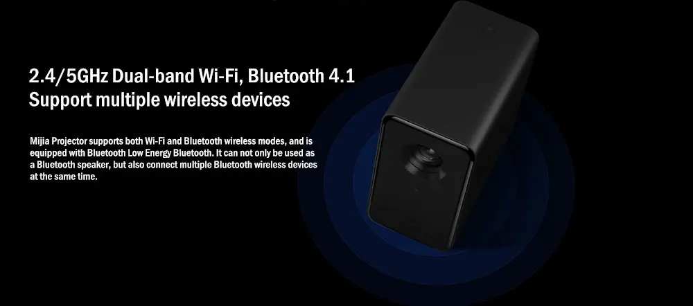 Оригинал Сяо mi Цзя проектор 120 дюймов mi проецирования ТВ 1080 P 4 К Wi-Fi Bluetooth 4,1 Беспроводной подключения поддержка Dolby DTS-HD 3D