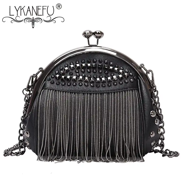 black tassel purse