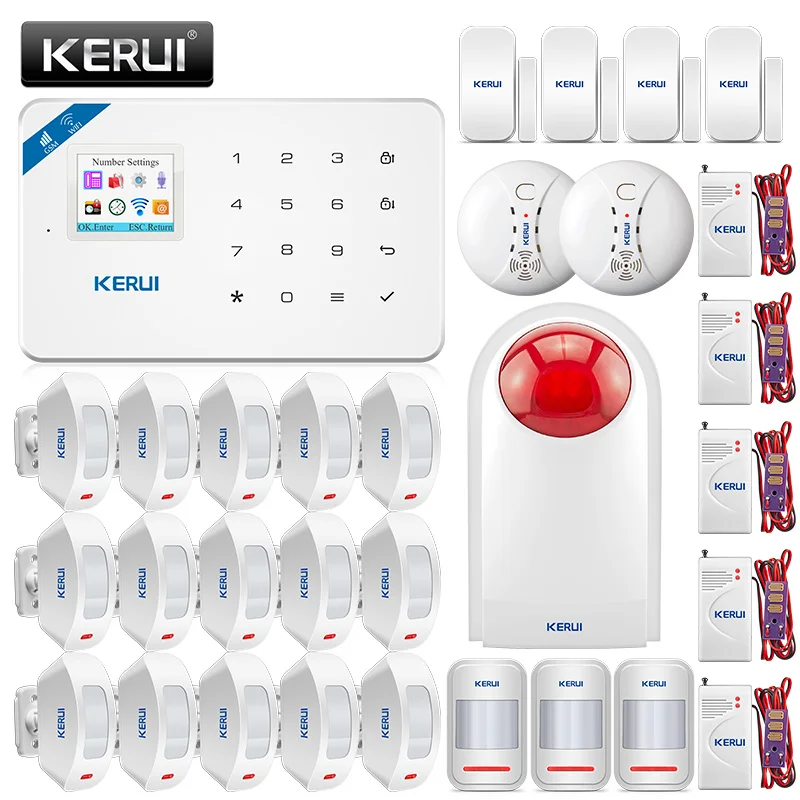 KERUI W18 беспроводная WiFi GSM домашняя система охранной сигнализации охранная сигнализация Specirl Kit