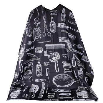 

Best Deal New Good Quality Hairdresser Apron Cartoon Pattern Cutting Hair Waterproof Cloth Salon Barber Cape Hairdressing p#