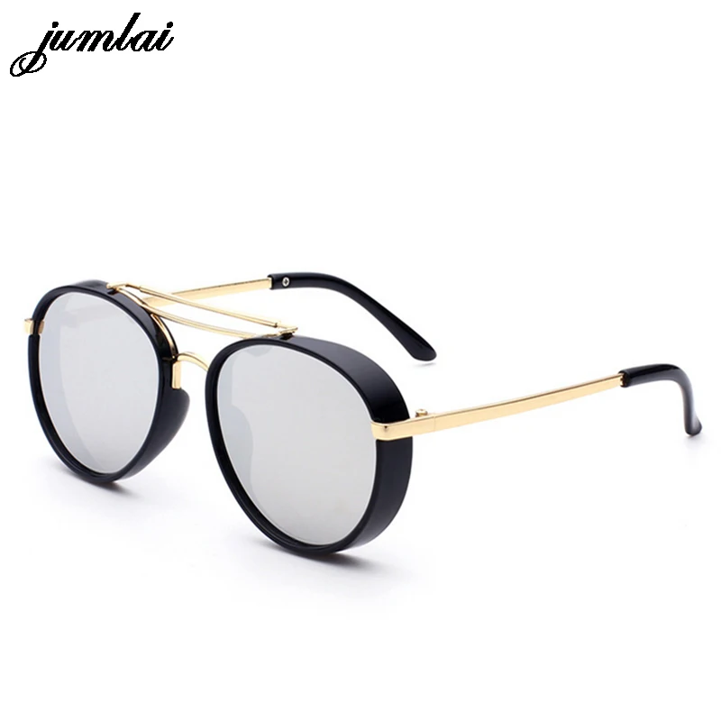 

jumlai Kids Sunglasses for Boys Girls Children Circular frame Glasses Classic Fashion alloy Baby Eyewear Beach Outdoor Sport Gog
