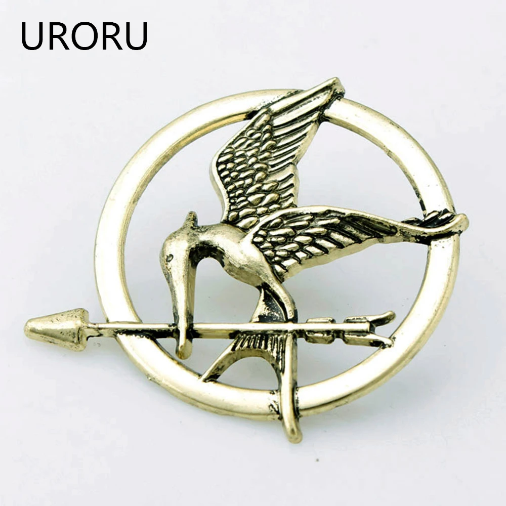 

URORU Fashion Trendy Jewelry The Hunger Game 2018 Popular Vintage Style Birds Brooches